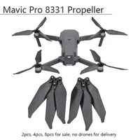 248pcs 8331 propeller for dji mavic pro low noise quick release 3 blade folding carbon fiber props paddles drone accessories