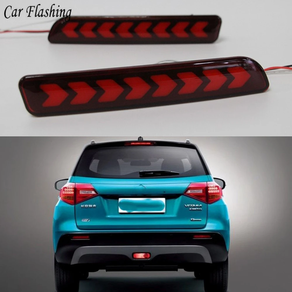 2 шт. Автомобильные светодиодные лампы для заднего бампера Suzuki Ertiga Ciaz Vitara Splash S-Cross
