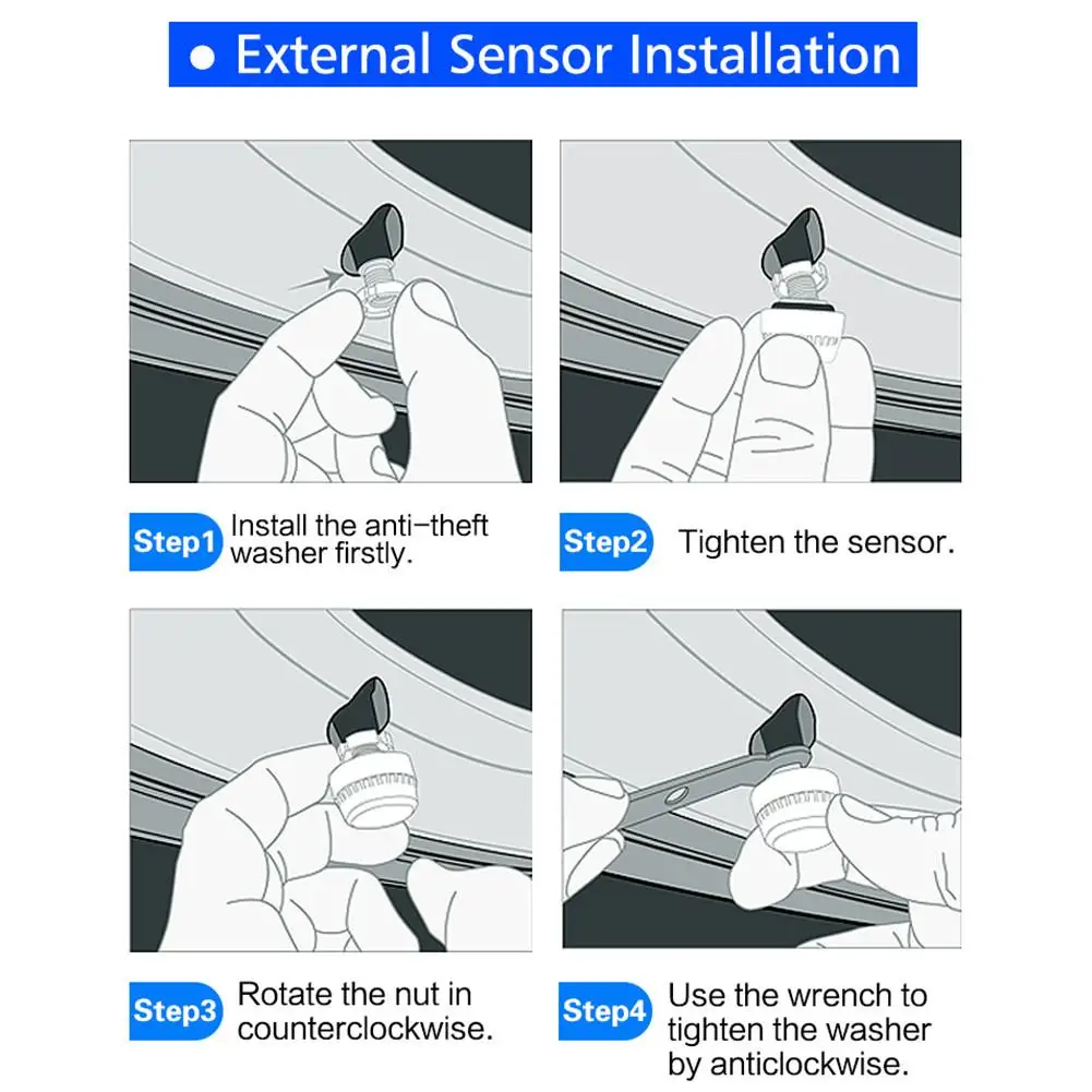1 шт. датчик системы контроля давления в шинах WI Fi TPMS для мотоцикла s CAREUD M3 D580 T318 T86