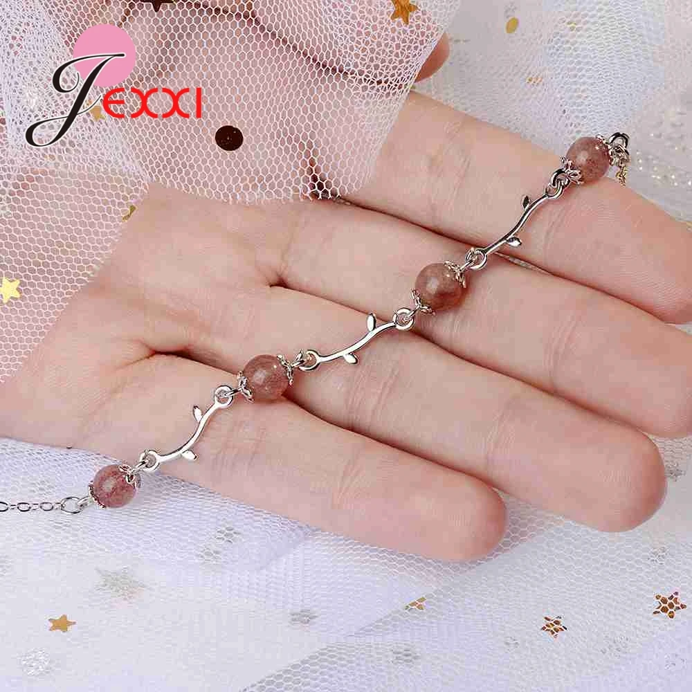 Женский изысканный браслет из серебра 925 пробы с красными камнями|Гибкие и