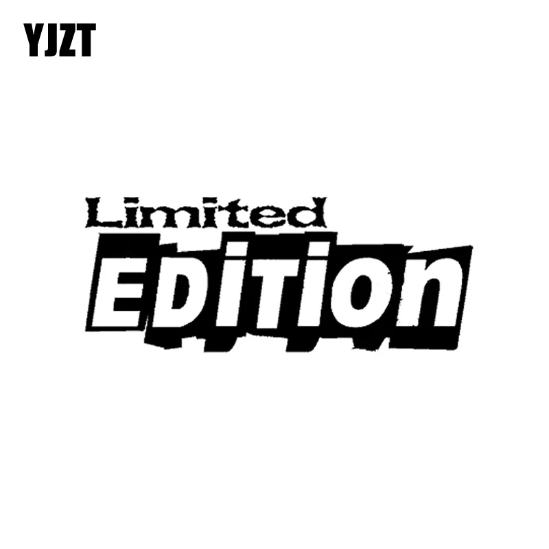 

YJZT 15.8CM*6.3CM LIMITED EDITION Creative Vinyl Car Window Sticker Car-styling Black/Silver Decal C11-0706