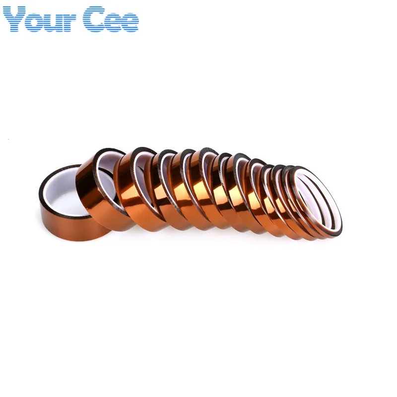 Термостойкая лента полиимидная для 3D принтера BGA PCB SMT до 250 градусов Цельсия 2 шт. 10