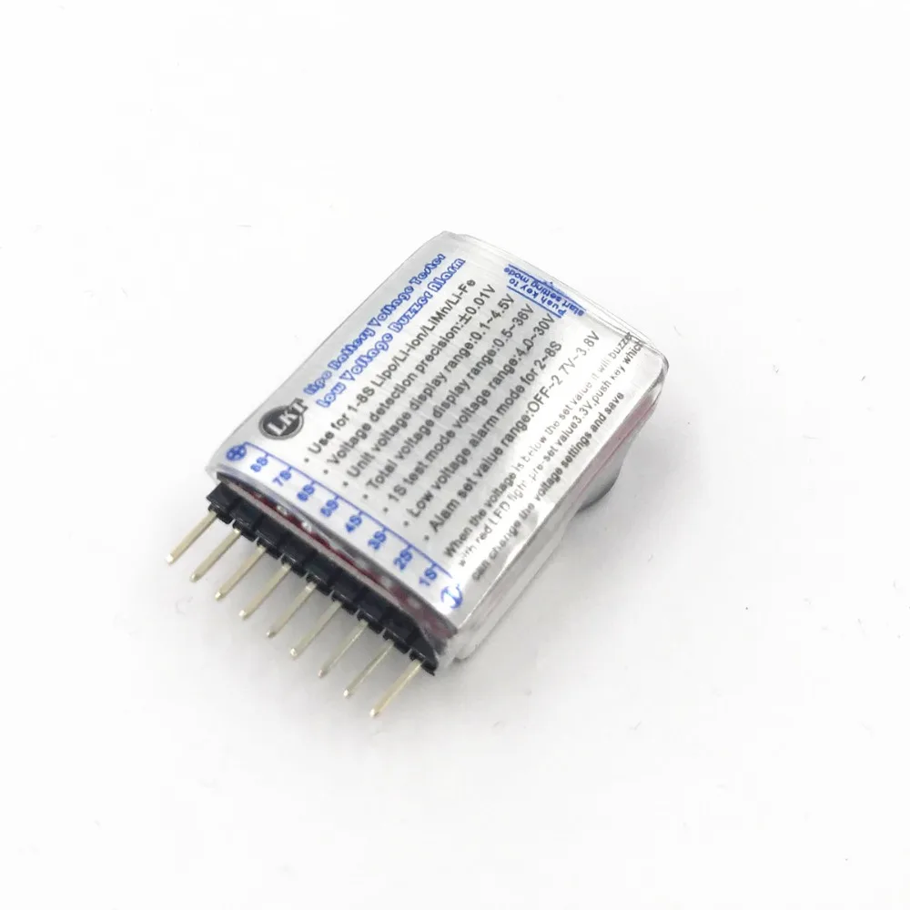 10 шт. хит продаж 1-8S LED низкого напряжения Звуковой сигнал Сигнал Lipo индикатор