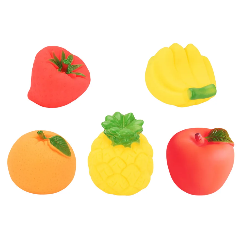 2019 5 шт. детские игрушки для купания цветные фрукты забавные Рождественский