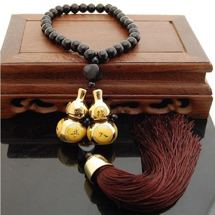 Модный автомобильный кулон аксессуары позолоченный двойной амулет для