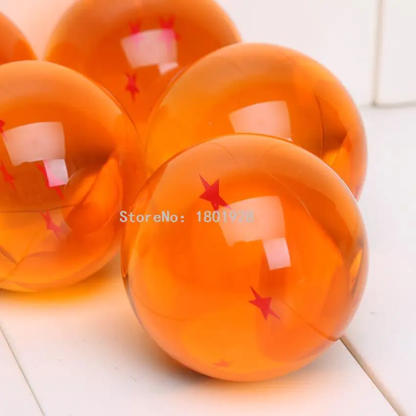 7 шт./компл. 5,7 см Dragon Ball Z с рисунками из комикса «Жемчуг дракона», 7 Звезд Хрустальный шар набор игрушечные фигурки из игры Dragon Ball DBZ(“мяч полный набор