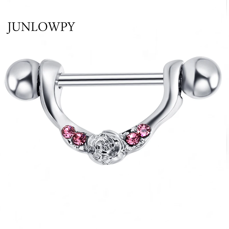JUNLOWPY 1 шт. наручники из нержавеющей стали с розовыми крыльями защитное кольцо для