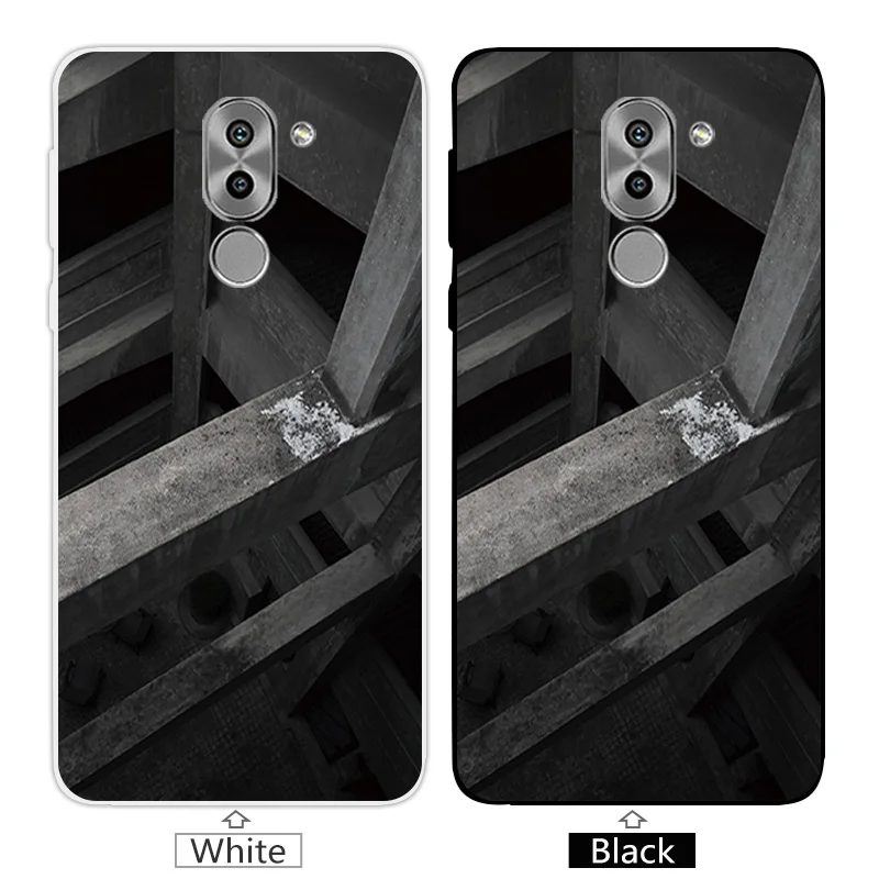 For Huawei Honor 6X Case Luxury Square Back Cover for GR5 2017 Transparent Cases Coque Mate 9 Lite Capa |