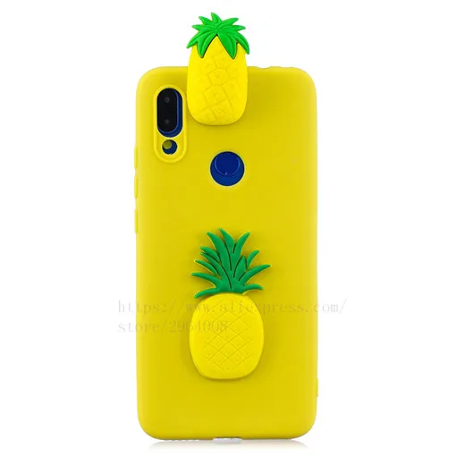 TRISEOLY для Xiaomi Redmi Note 7 Чехол Redmi 7 3D стерео патч мягкий силиконовый бампер набивной чехол с изображением животного для телефона Xiomi Redmi Note7