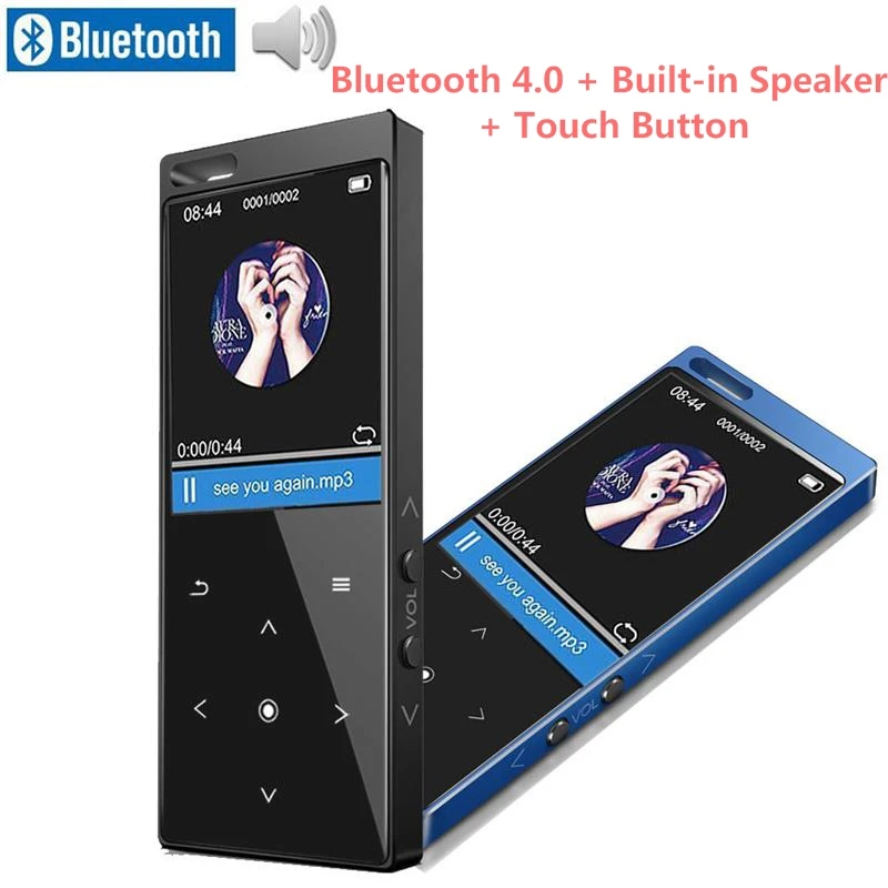 2018 Лидер продаж bluetooth MP3 музыкальный плеер 8 ГБ/16 ГБ сенсорная кнопка с динамиком