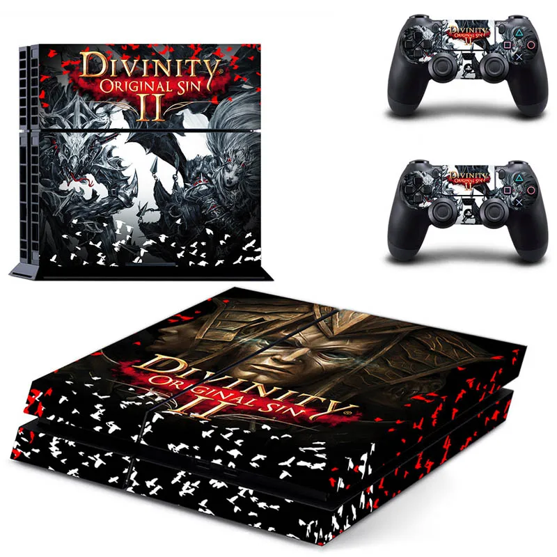Виниловая наклейка Divinity для консоли Sony Playstation 4 и 2 контроллеров PS4 | Электроника
