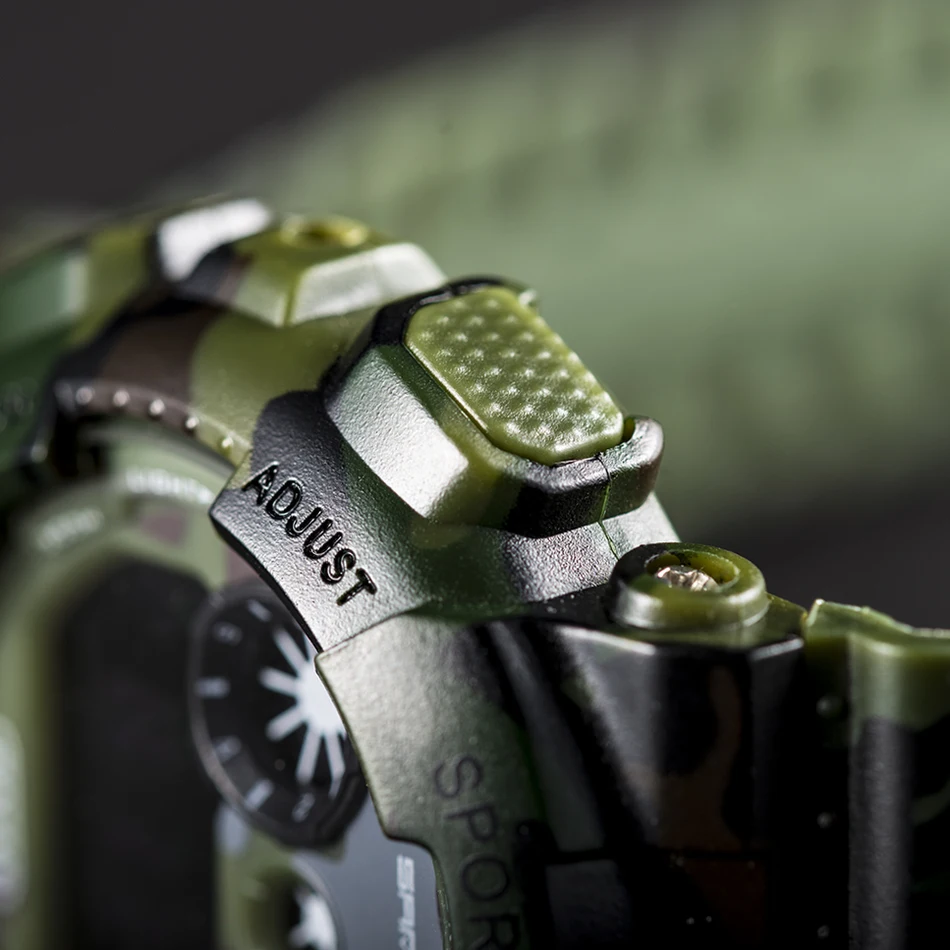 Бренд Военные Часы Спорт Армия Камуфляж Мужские LED Цифровые часы С Шок