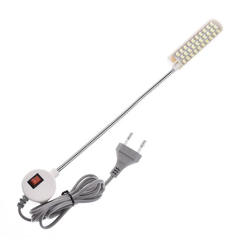 

Light Working Gooseneck Lamp with Magnetic Base 110-240V 30 LED Sewing Machine For Home Working Sewing Clothing Accessories