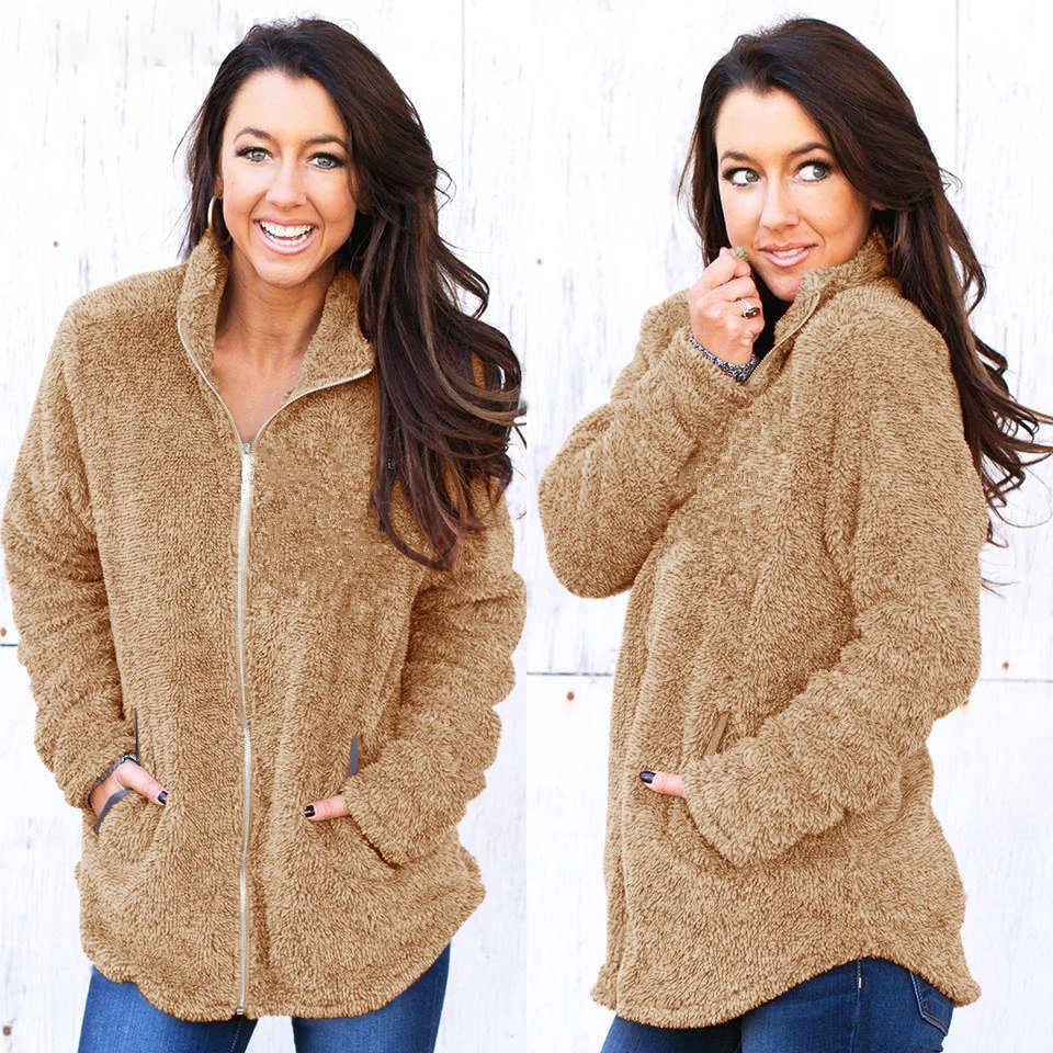 AVODOVAMA M 2018 New Fashion Women Jackets Coat Ladies Long Sleeve Zipper Loose Clothes Autumn Winter | Женская одежда