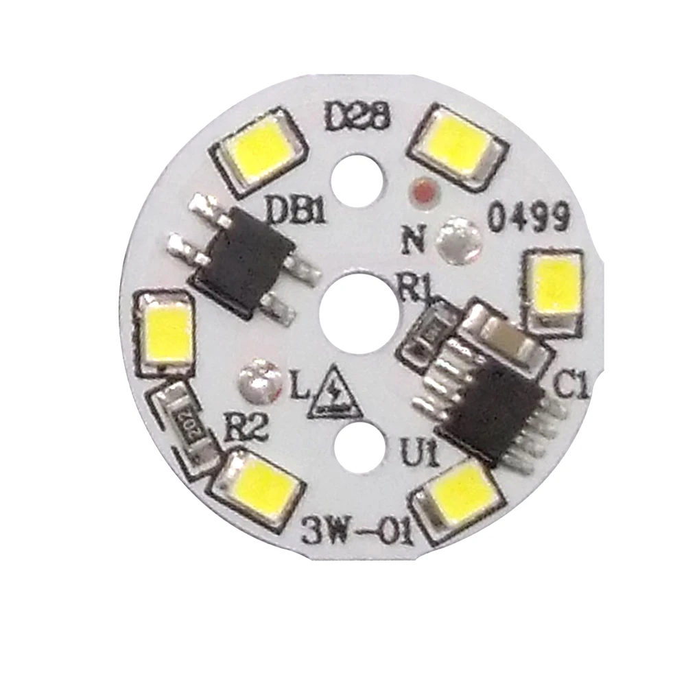 Driver Integrated LED Chip SMD For Bulb 220V Input Directly With Smart IC DIY 3W 5W 7W 9W 12W Downlight Spotlight | Лампы и освещение