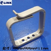 50pcs cable manager ring 3 hole square abs plastic for distribution box cable management for network cabinet white 555511mm