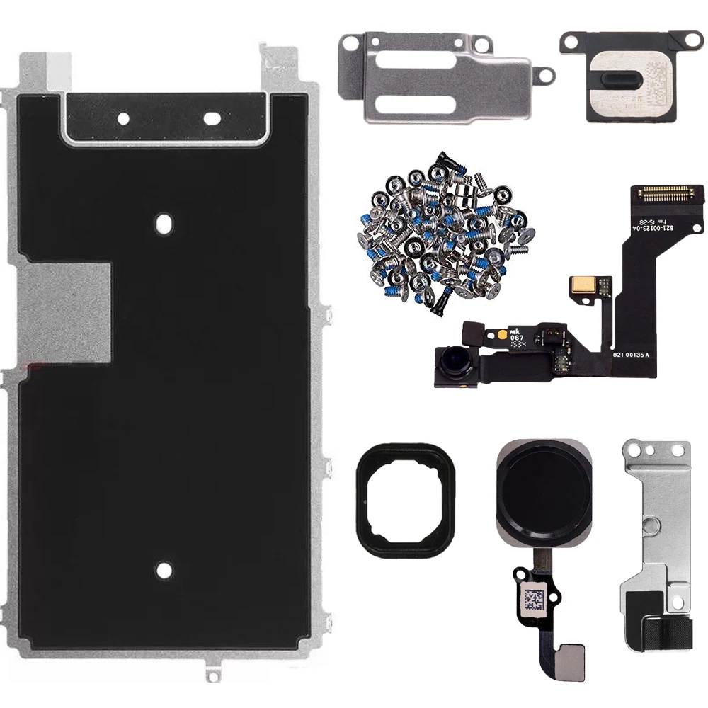 Для iphone 6 6p 6s 6sp 7 7p 8 8 PLUS Полный комплект запасные части, светодиодный дисплей Ремонт Запчасти фронтальная камера ухо плата для динамика кнопка дома