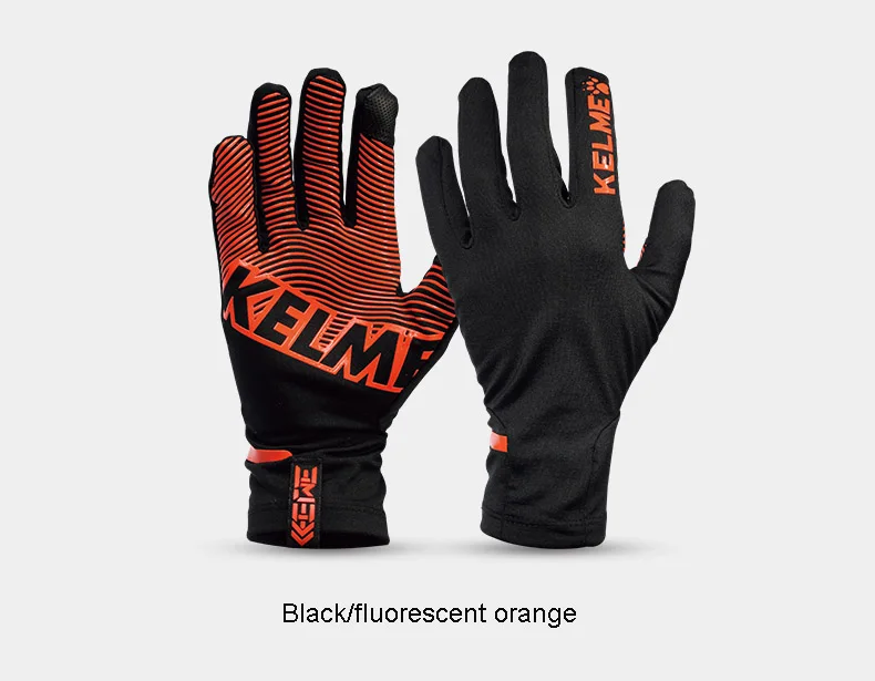 KELME зимние толстые уличные спортивные футбольные перчатки для велоспорта холодную погоду ветрозащитные перчатки для сенсорного экрана 9886404
