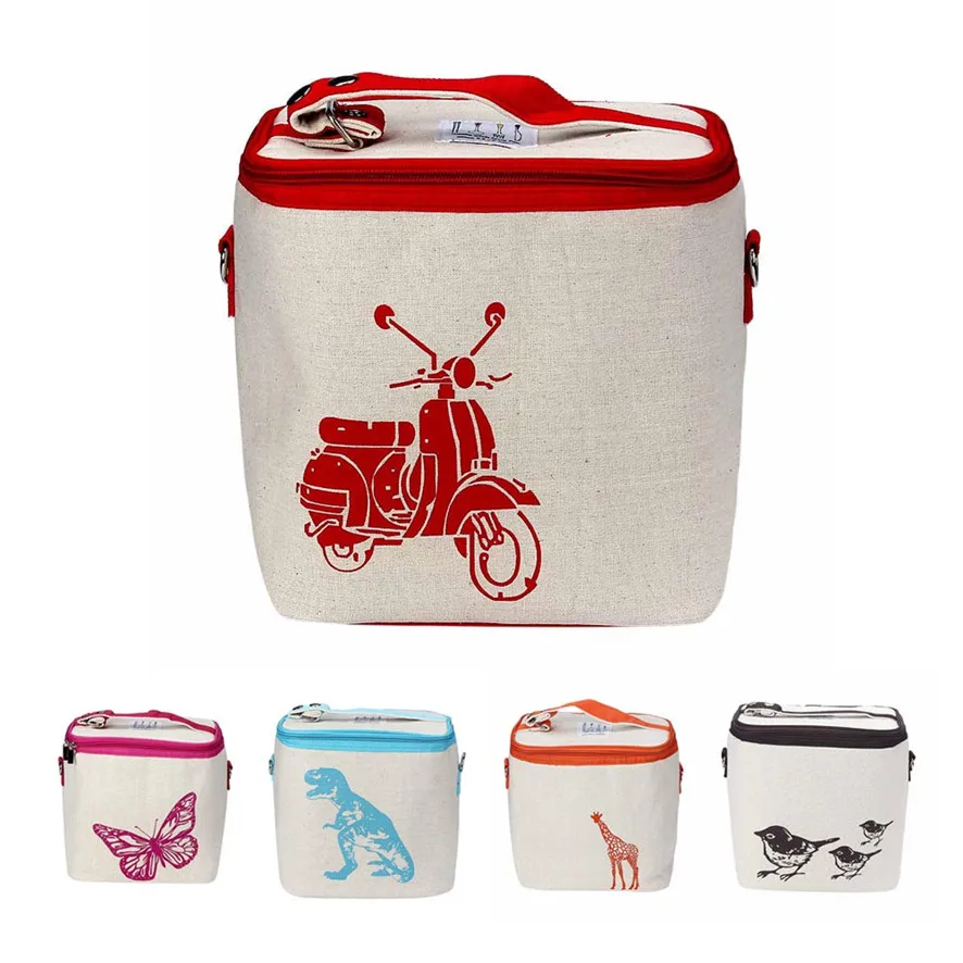 drop shipping Cute 2017 Pure Cotton Printed Ice Bag Insulation Can Shoulder Hand Carry Purchasing Art Storage package | Дом и сад