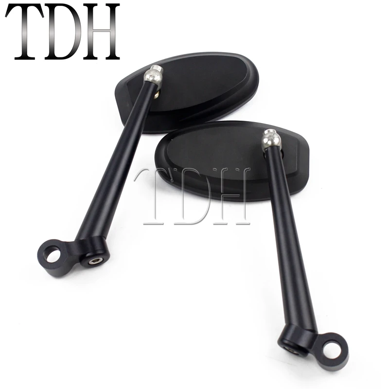 

Motorcycle Rear View Black Handle Bar End Side Rearview Mirrors For Honda Suzuki Yamaha Kawasaki BMW CB1000R Street Bike