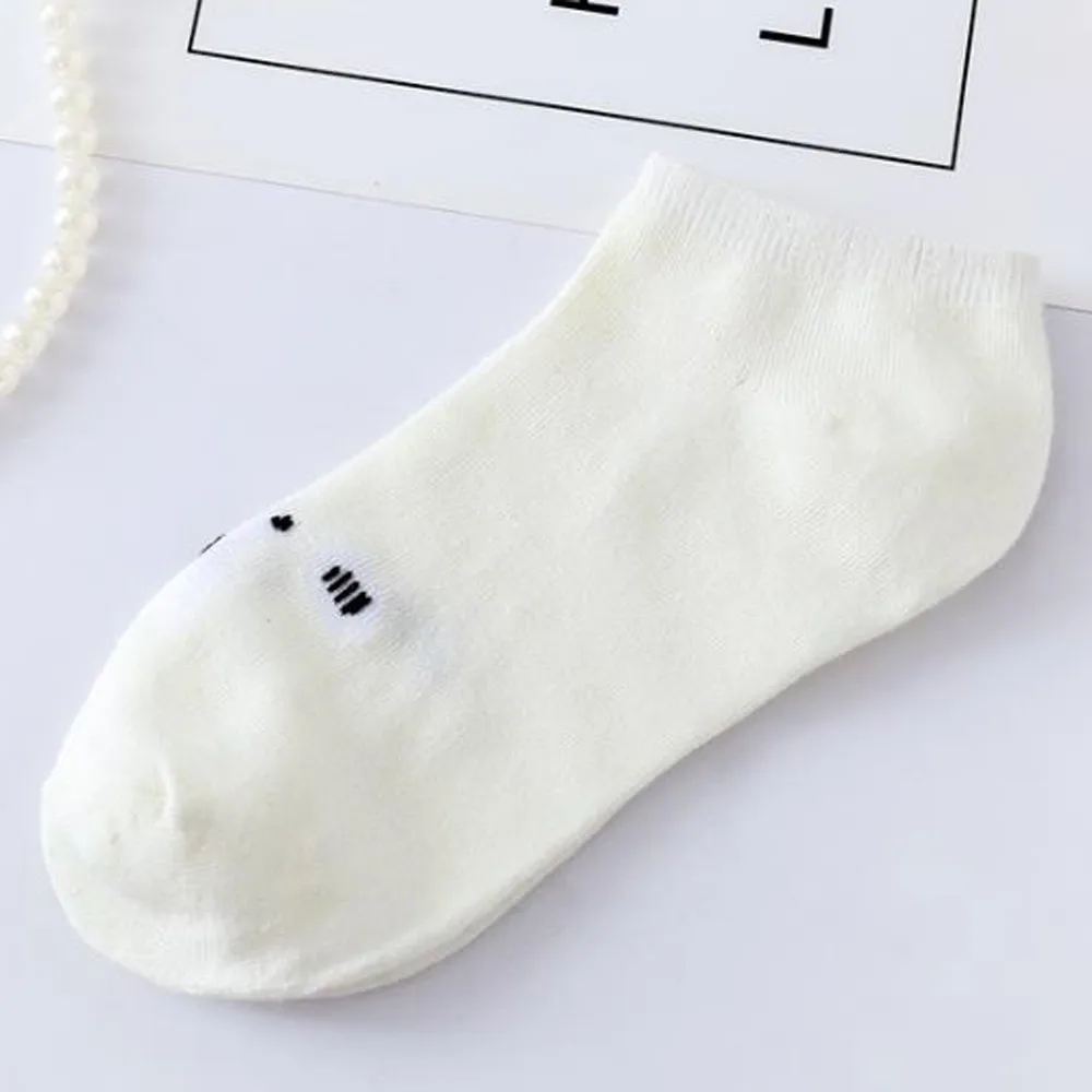 1 пара Женские Удобные однотонные хлопковые носки тапочки короткие до щиколотки