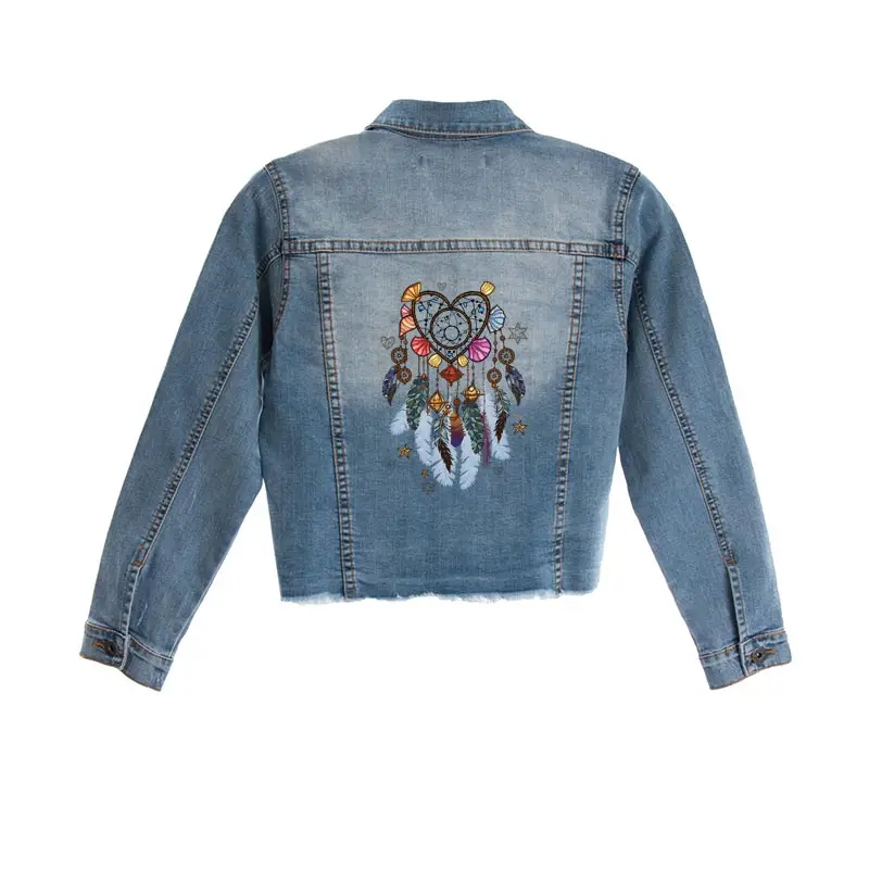 ONESAID красочные железные заплатки для джинс декоративные в форме сердца нашивки