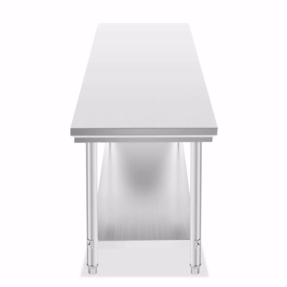 Коммерческий кухонный стол из нержавеющей стали для готовки еды 24 &quotx 72&quot |