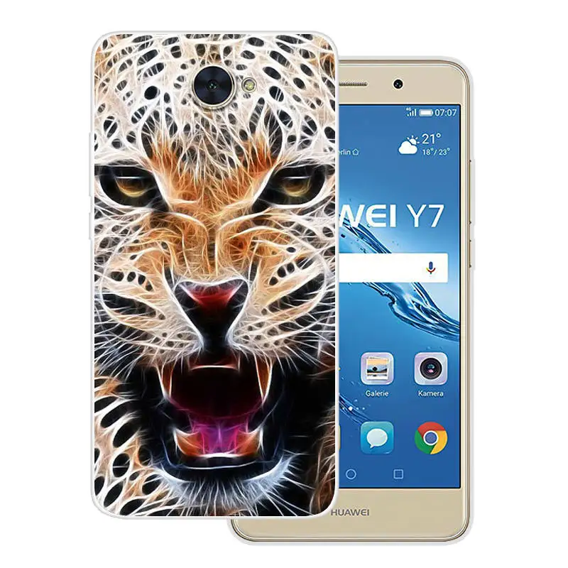 Huawei Y7 2017 чехол huawei TRT-LX1 мягкая и гибкая накладка из ТПУ для телефона TRT-LX2 TRT-LX3 Y 7