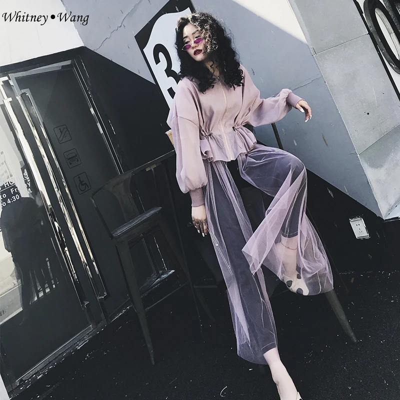 WHITNEY WANG весна осень модная уличная дизайнерская стильная сетчатая куртка-бомбер с ласточкиным хвостом Женская бейсбольная куртка