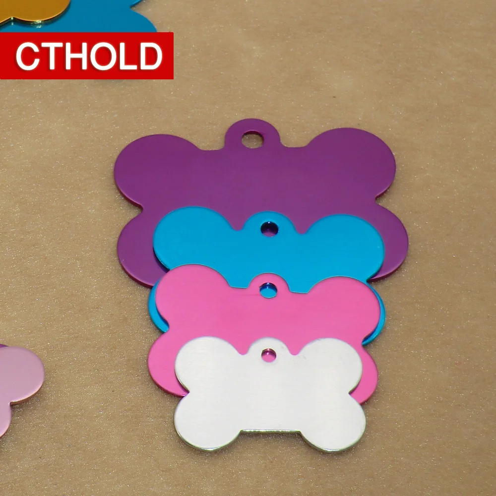CTHOLD 30 шт. аксессуары для ошейника в форме кости персонализированные
