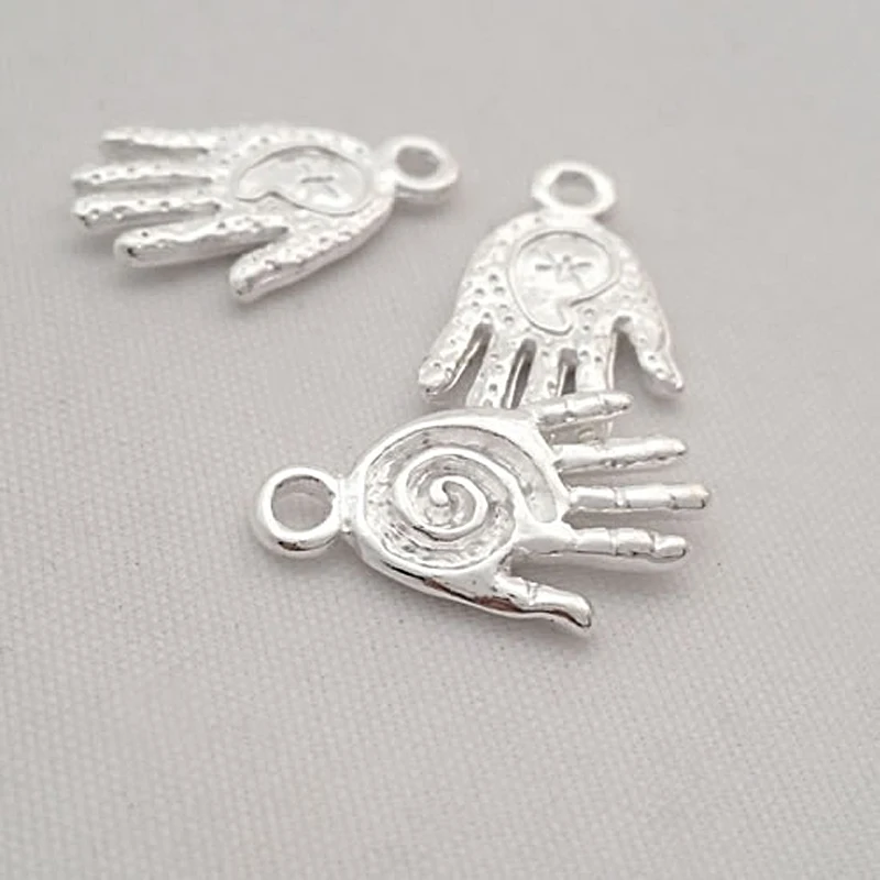 (28507)50PCS 19x11MM Antique Bronze Zinc Alloy Buddha Palm Hand Charms Pendants Diy Jewelry Findings Accessories Wholesale | Украшения и