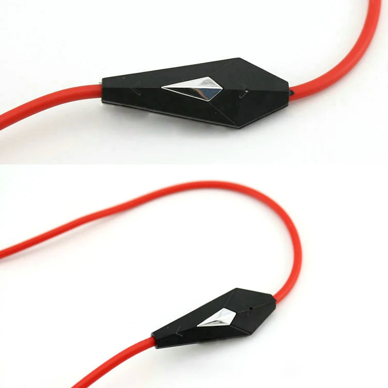 5pcs Replacement Volume Control Talk Cable Aux Cord Mic for Dr Dre Beats Solo/Studio Durable Wire red | Электроника