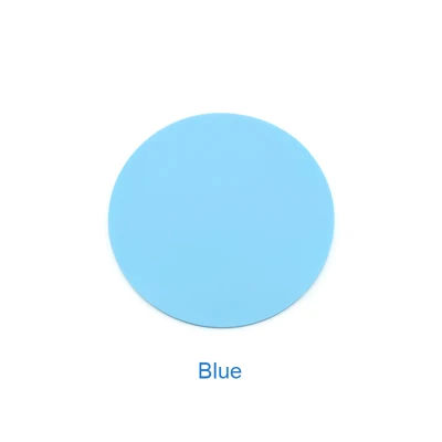 blue 1 шт Силиконовая палитра красок для ногтей моющиеся круглые Типсы для дизайна ногтей Подушечка для штамповки ногтей коврик для нанесения краски инструменты для украшения маникюра 6 цветов - Цвет: blue
