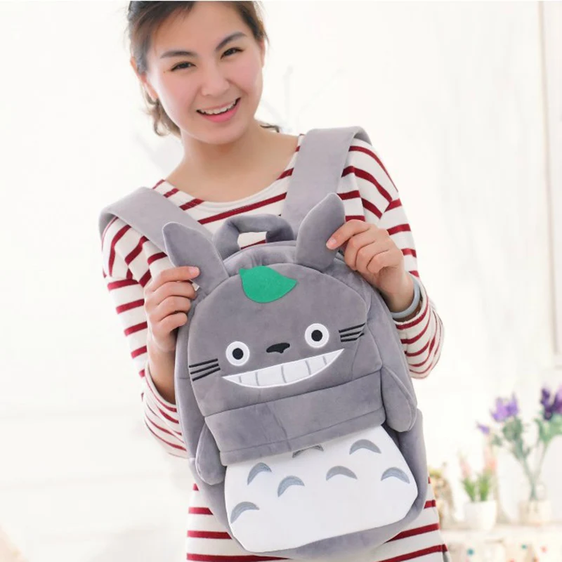 Totoro Детский рюкзак плюшевая детская школьная сумка через плечо для подростков