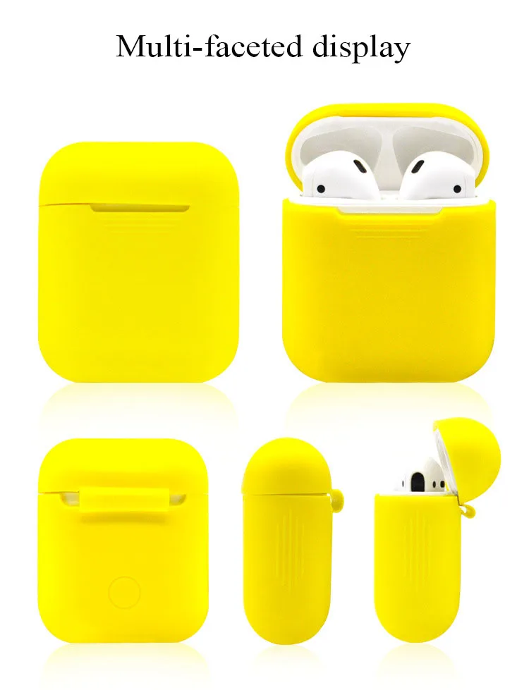 BOORUI Мягкий силиконовый чехол s для Airpods противоударный чехол для умных наушников ультратонкий протектор чехол с модными цветами