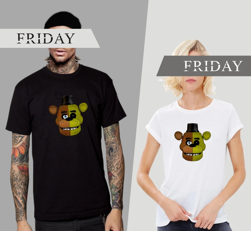 Fnaf футболки Five Night At Freddy Футболка мужская одежда с коротким рукавом летняя