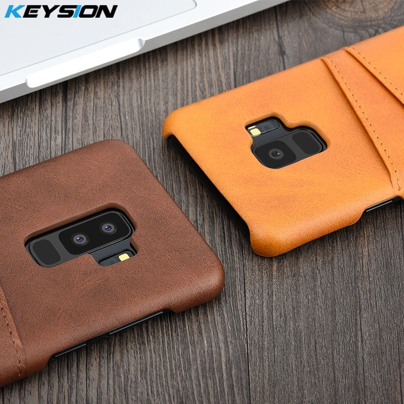 Чехол KEYSION для телефона Samsung Galaxy S10 Plus S9 кожаный роскошный винтажный кошелек с