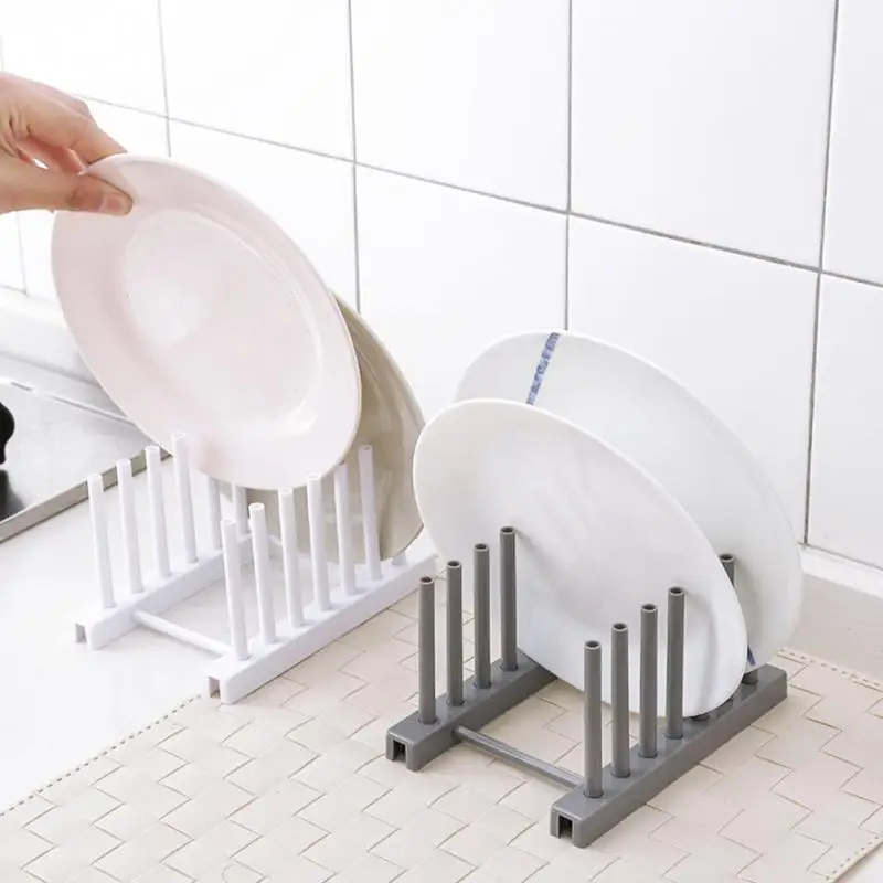 Kitchen Plate Cup Rack Pot Lid Holder Plastic Dish Drying Storage Fruit Vegetable Drainer Colanders Insulation | Дом и сад