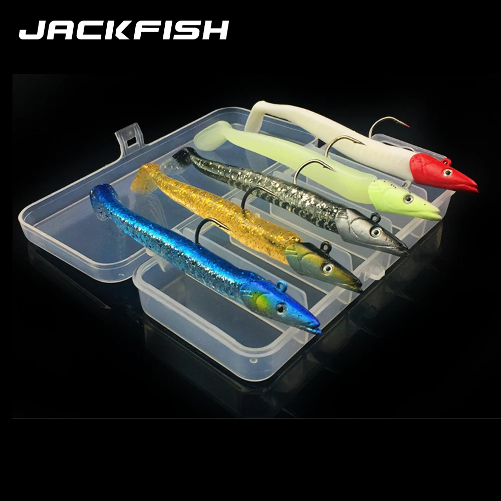 JACKFISH набор мягких рыболовных приманок 5 шт./лот Мягкая приманка в коробке