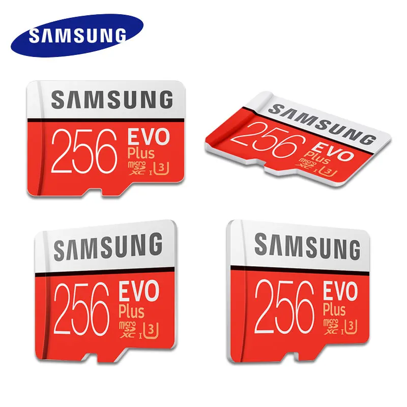 Карта памяти Microsd SAMSUNG EVO Plus Micro SD карта, 32 ГБ, 64 ГБ 512 ГБ 256 ГБ SDHC/SDXC Класс EVO+ класс 10 C10 UHS TF карты Модуль памяти Transflash карты памяти Microsd карта