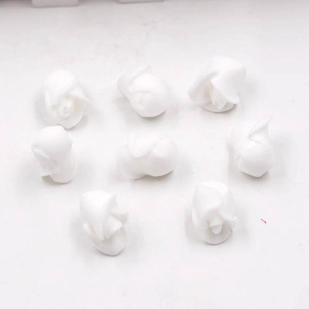 white 50 шт. ПЭ Пена розы голова 1 см искусственные розы букет ручной работы свадебные украшения дома праздничные и вечерние скрапбукинги - Цвет: white