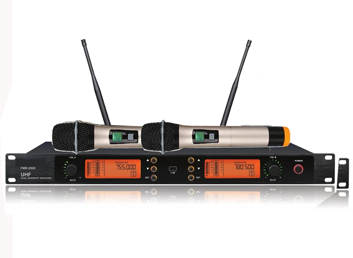 740-790 МГц Φ 2 двухканальный китайский dj-звук uhf профессиональная беспроводная
