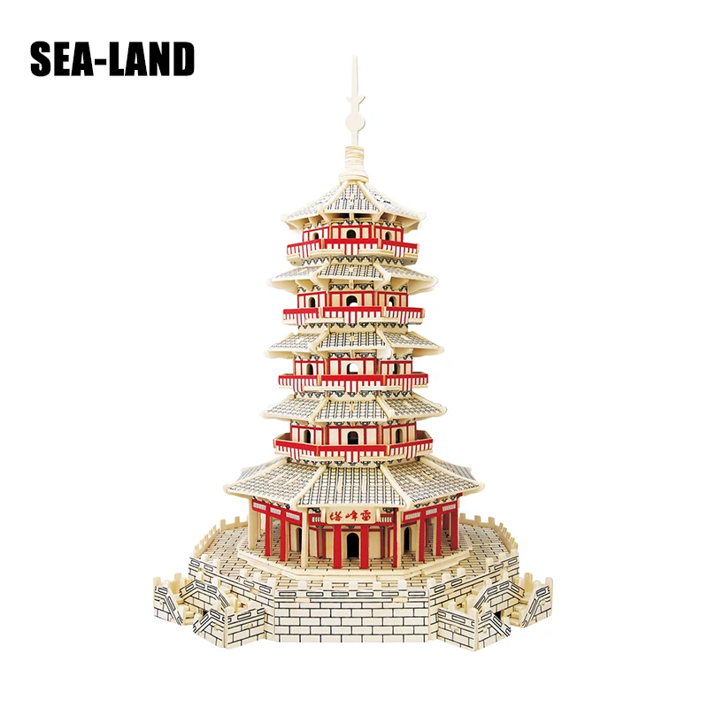 3D деревянные детские развивающие творческие игрушки Китайские известные