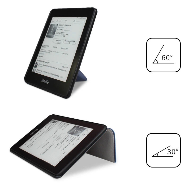 For Kindle Paperwhite 4 Foldable Case PU Leather Smart Cover for 10th PQ94WIF 2018 Stander Protective Shell | Компьютеры и офис