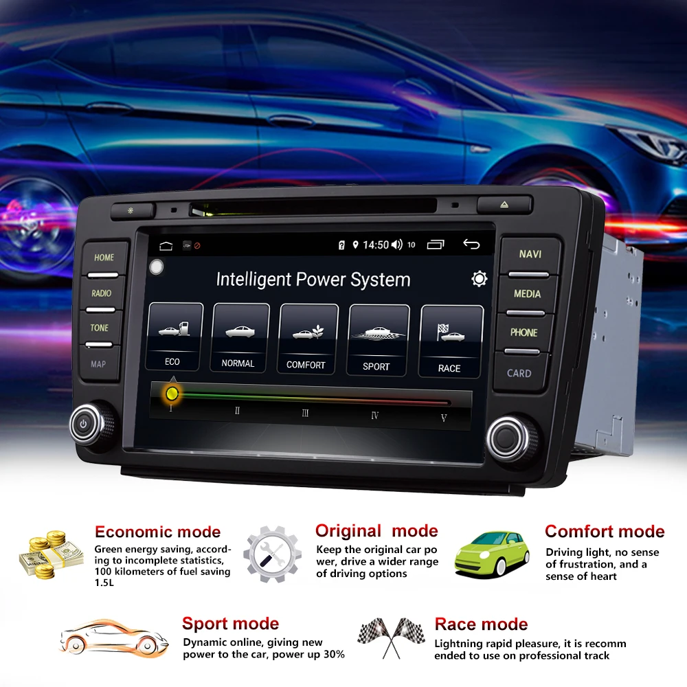 Автомобильный мультимедийный плеер 2 Din Android 8,1 автомобильный DVD для VW/Volkswagen Skoda Octavia Skoda Yeti " 4G/32G/64G сенсорный экран автомагнитолы