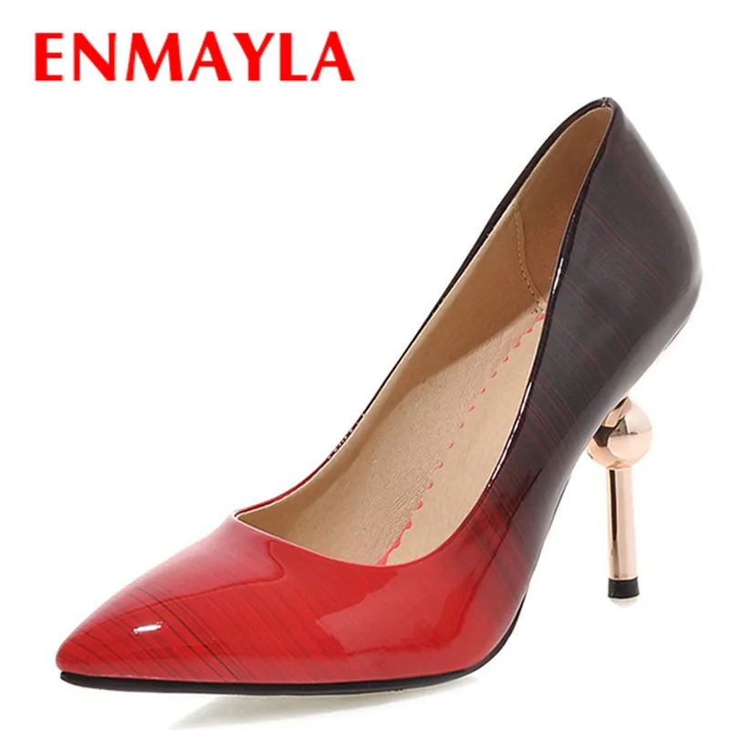 

ENMAYLA High Heels Shoes Women Pumps Sexy Stilleto Heels Pointed Toe Pumps Women Gradient Color Party Shoes Woman