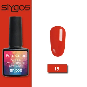 15 SLYGOS Гель-лак набор УФ Vernis полуперманентный праймер верхнее покрытие 10 мл полигель лак для ногтей маникюрный гель лак для ногтей - Цвет: 15