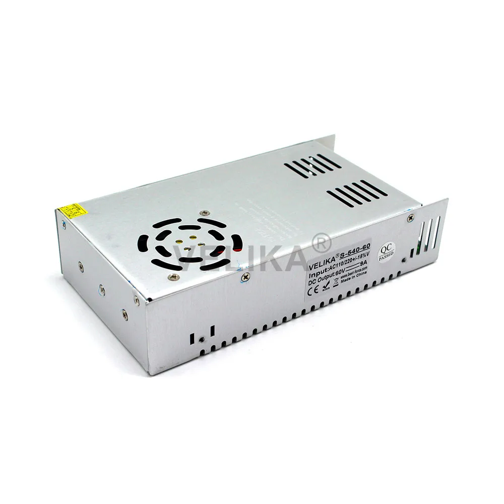 Универсальный источник питания DC60V 9A 540W импульсный Трансформатор 110V 220V AC к DC 60V SMPS