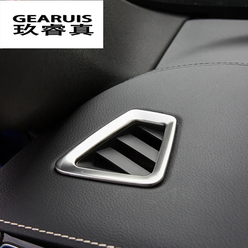 

Car Styling For Volvo XC60 2018 AC Outlet Trim Refit Air Outlet Frame Decoration Stickers Covers auto Interior Accessories