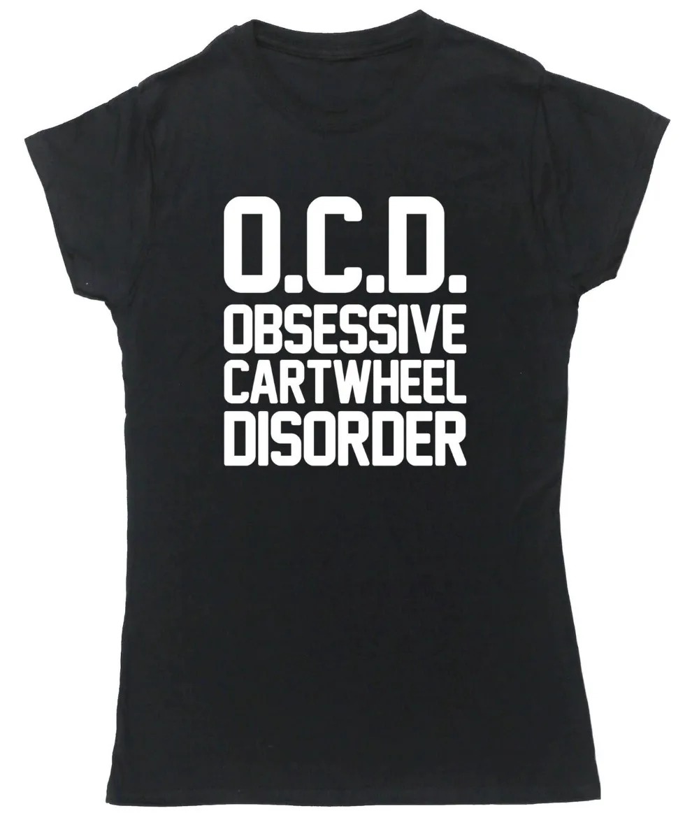 Женские топы OCD Obsessive Cartwheel Disorder футболка для гимнастики женские